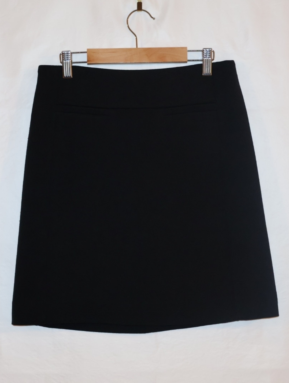Ann Taylor Loft Black A-Line Mini Skirt.